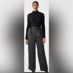 Sanctuary Margot Wide Leg Satin Slacks